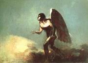 Odilon Redon The Winged Man or the Fallen Angel Spain oil painting artist